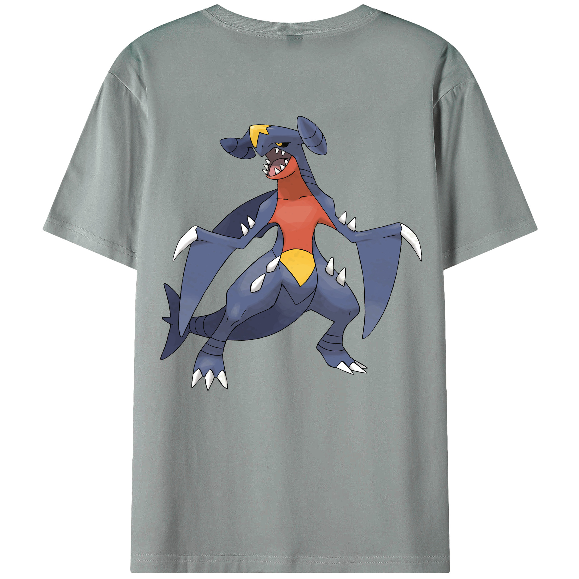 （画像用） ポケットモンスター Pokémon 綿100％ メンズ半袖Tシャツ（バックプリント） 通気性